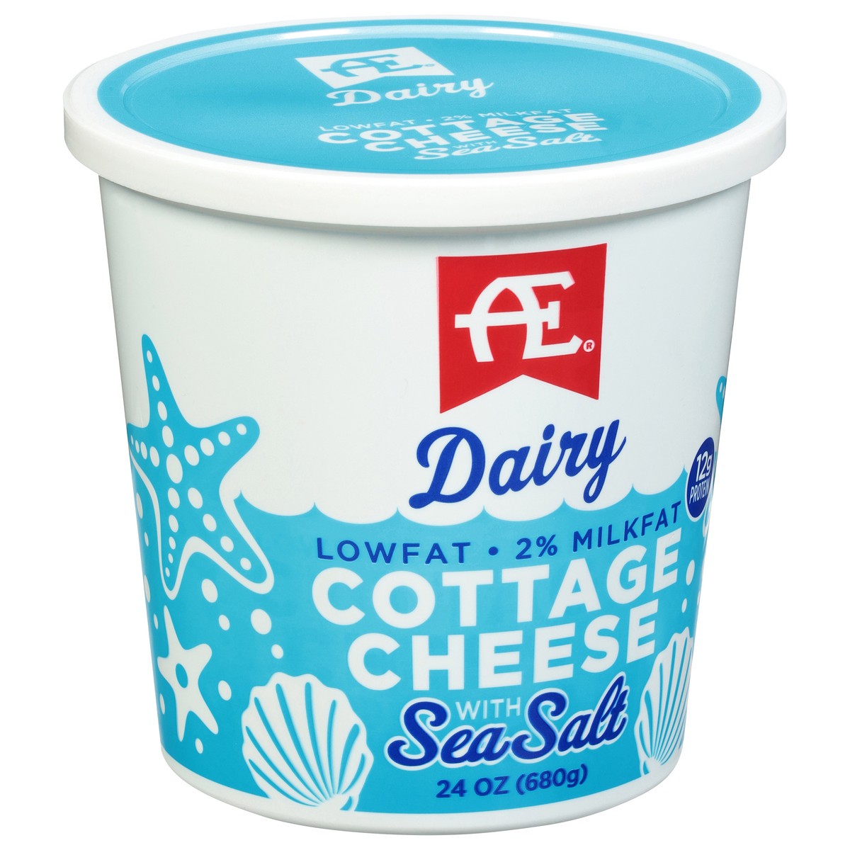 slide 2 of 9, AE Dairy 2% Milkfat Lowfat Cottage Cheese with Sea Salt 24 oz, 24 oz