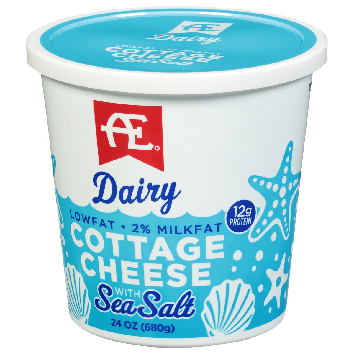 slide 3 of 9, AE Dairy 2% Milkfat Lowfat Cottage Cheese with Sea Salt 24 oz, 24 oz