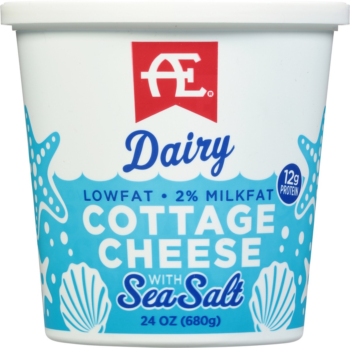 slide 6 of 9, AE Dairy 2% Milkfat Lowfat Cottage Cheese with Sea Salt 24 oz, 24 oz