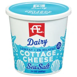 AE Dairy 2% Milkfat Lowfat Cottage Cheese with Sea Salt - 24 oz