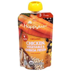 Happy Baby Organics Stage 3 (7+ Months) Organic Chicken Vegetable & Quinoa Fiesta 3.5 oz