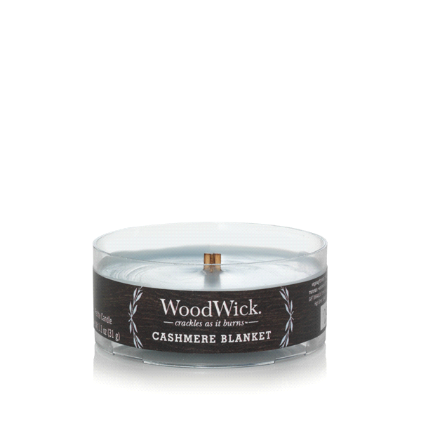 slide 1 of 1, Woodwick Petite Candle Cashmere Blanket, 1.1 oz