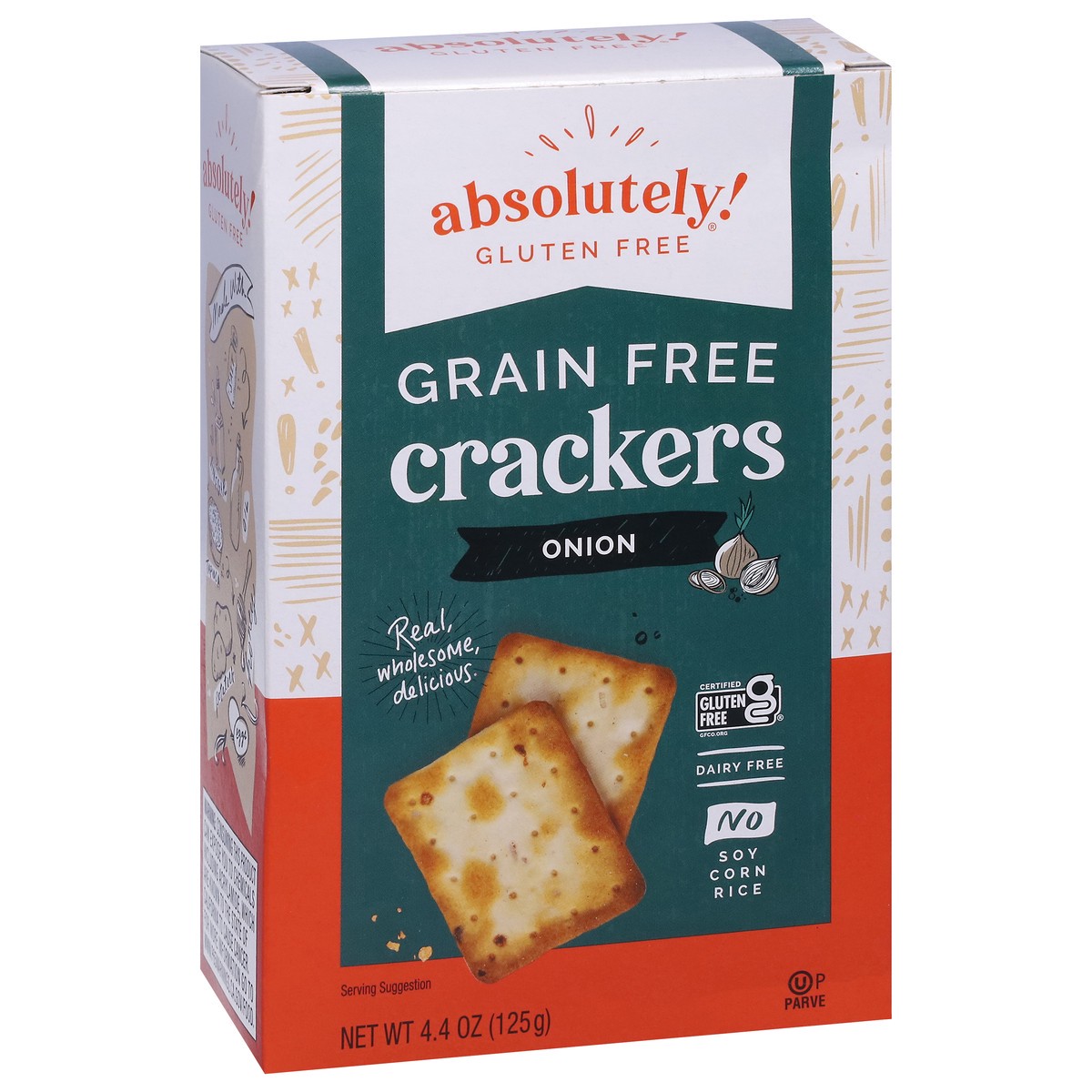 slide 3 of 9, Absolutely! Gluten Free Grain Free Onion Crackers 4.4 oz, 4.4 oz