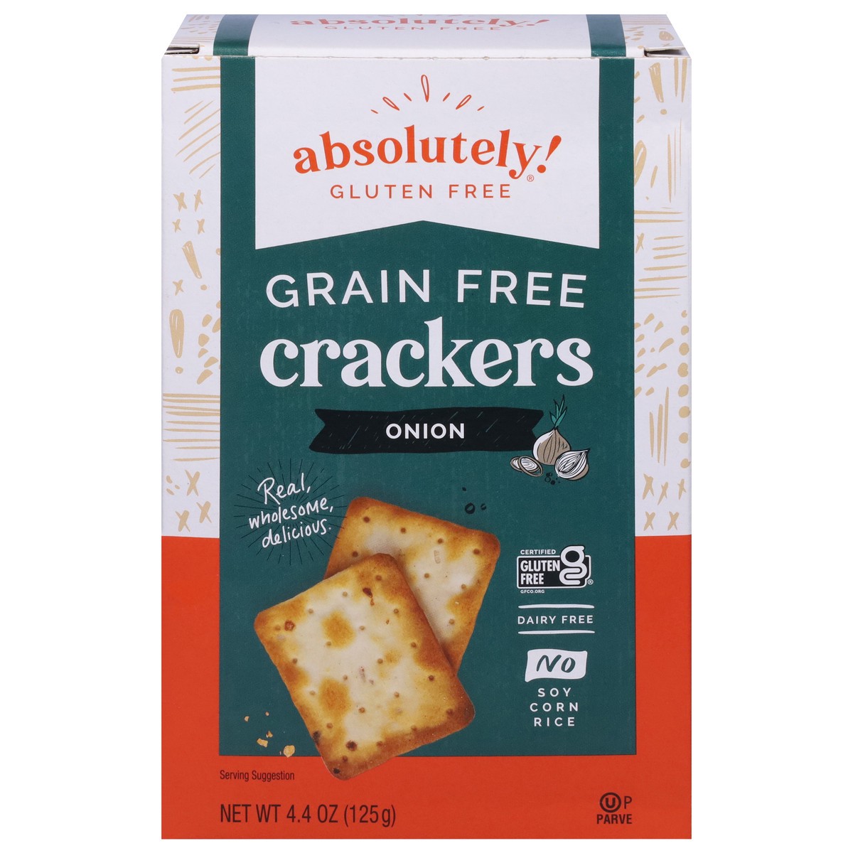 slide 1 of 9, Absolutely! Gluten Free Grain Free Onion Crackers 4.4 oz, 4.4 oz