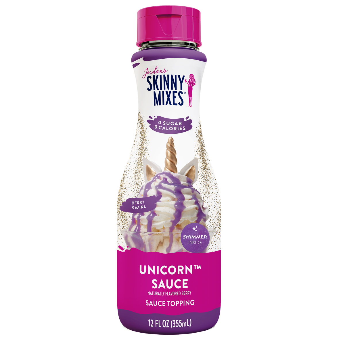 slide 1 of 2, Jordan's Skinny Mixes Unicorn Sauce Sauce Topping 12 fl oz, 12 fl oz
