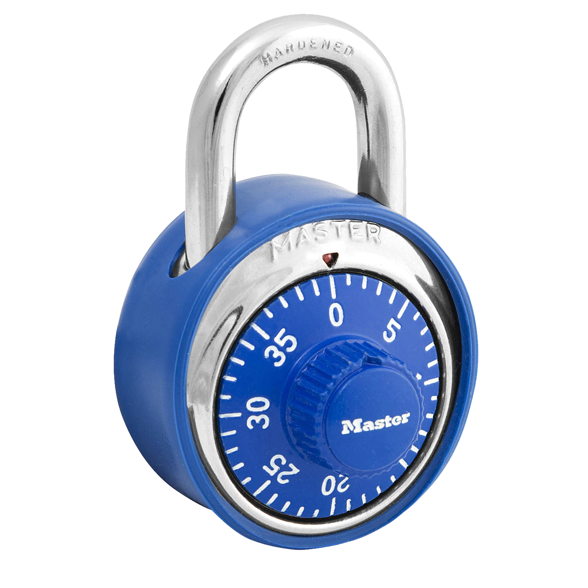 slide 3 of 3, Master Lock Standard Dial Combination Padlock with Bumper 1503DCOV, 1-7/8 inch wide, 1 ct