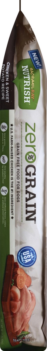 slide 3 of 6, Rachael Ray Nutrish Zero Grain Chicken & Sweet Potato Recipe, Dry Dog Food, 14lb Bag, 14 lb
