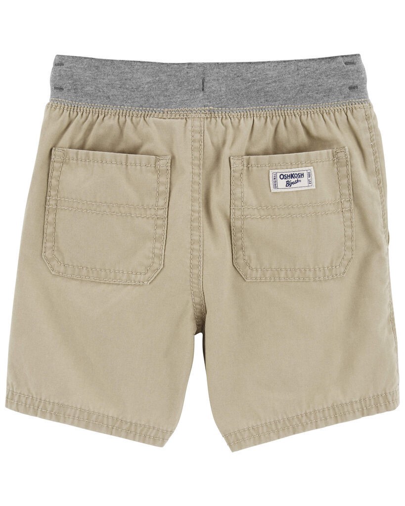 slide 2 of 2, Oshkosh Baby Drawsting Chino Shorts Tan 18M, 1 ct