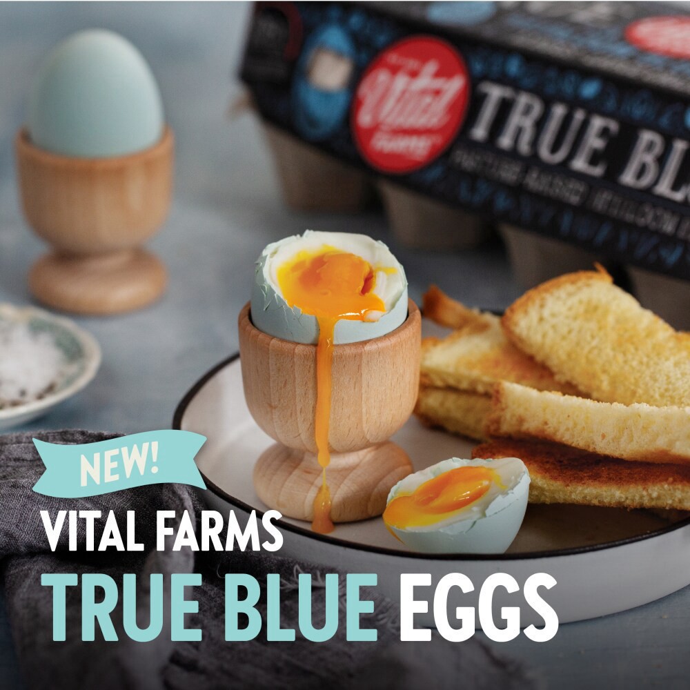 slide 6 of 6, Vital Farms True Blues Pasture Raised Heirloom Medium Eggs, 12 ct