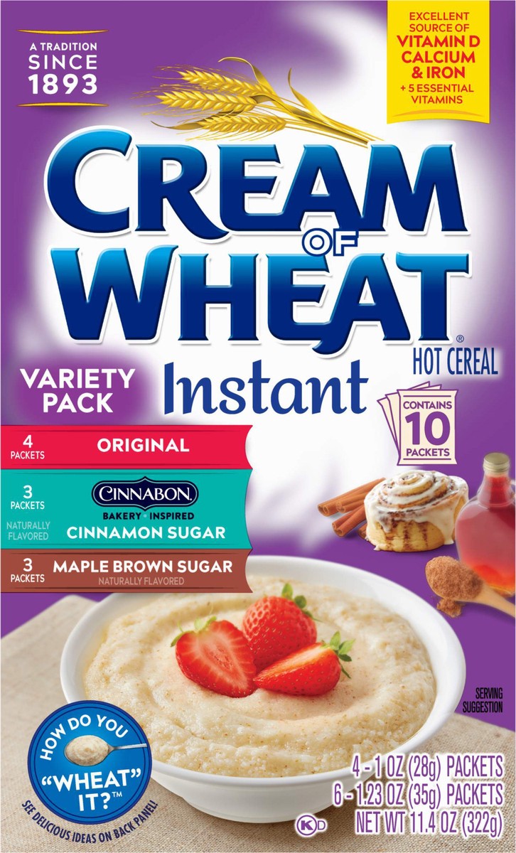 slide 8 of 13, Cream Of Wheat Instant Variety Pack, 10 ct