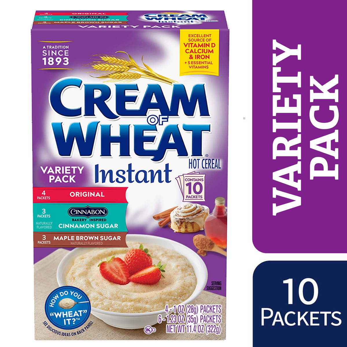 slide 11 of 13, Cream Of Wheat Instant Variety Pack, 10 ct