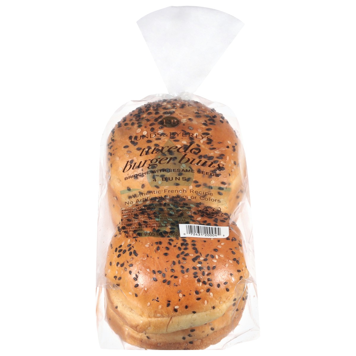 slide 4 of 4, Lunds & Byerlys Tuxedo Burger Buns 4 Each, 4 ct