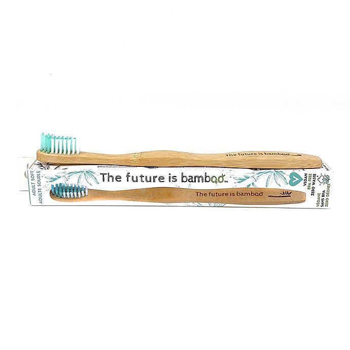 slide 3 of 4, TFIB The Future is Bamboo Adult Charcoal Soft Toothbrush - Pink, 1 ct