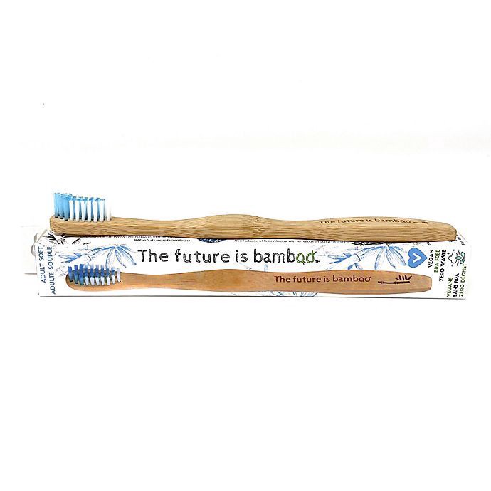 slide 4 of 4, TFIB The Future is Bamboo Adult Charcoal Soft Toothbrush - Pink, 1 ct