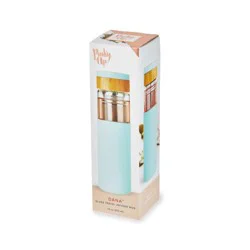 Pinky Up Dana Glass Travel Mug, Turquoise 16Oz