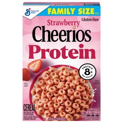 General Mills Strawberry Protein Cheerios Family Size