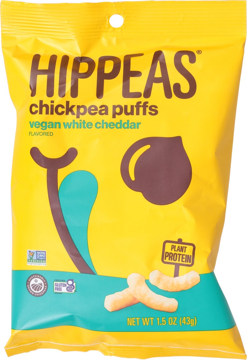 slide 5 of 13, HIPPEAS Vegan White Cheddar Flavored Chickpea Puffs 1.5 oz, 1.5 oz
