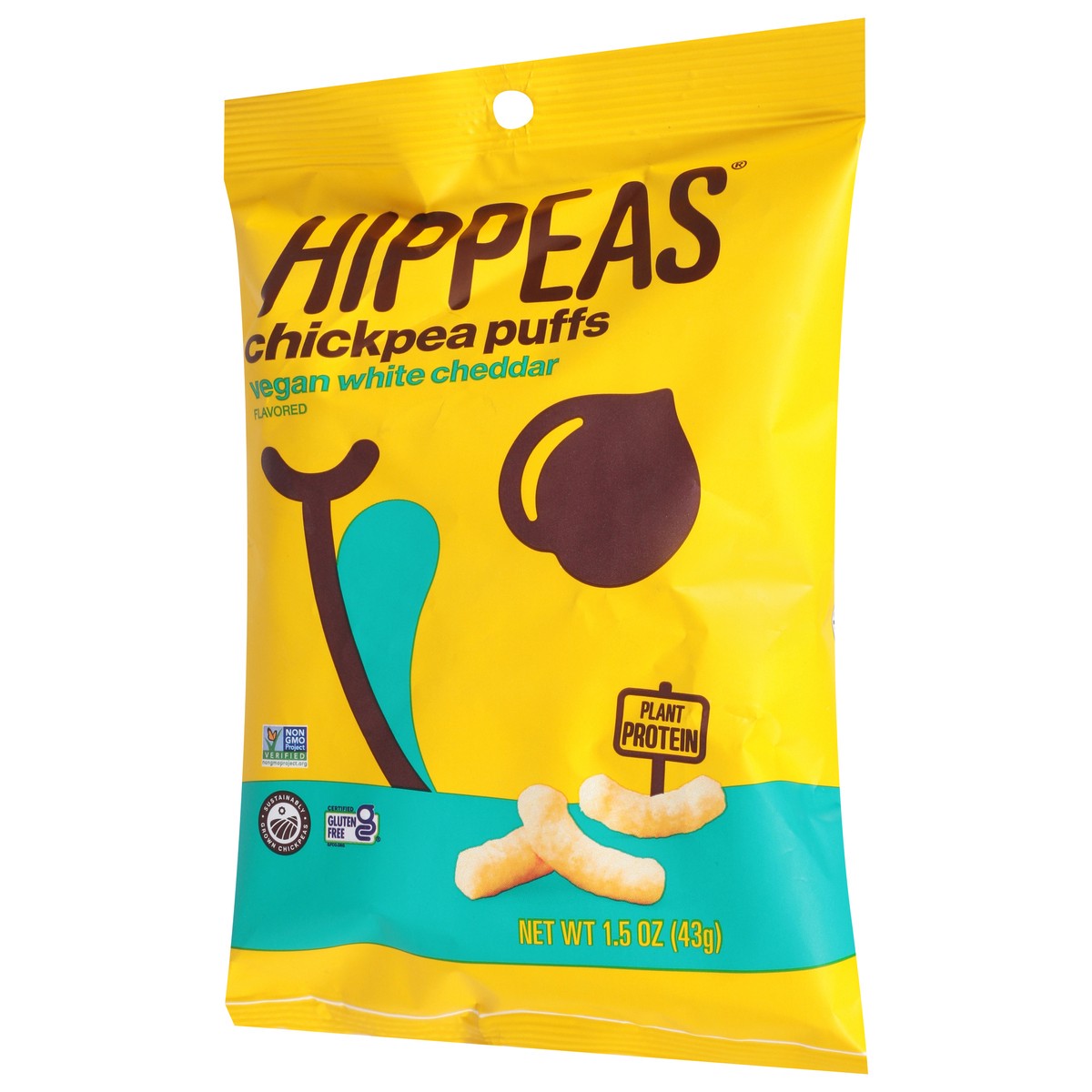 slide 10 of 13, HIPPEAS Vegan White Cheddar Flavored Chickpea Puffs 1.5 oz, 1.5 oz
