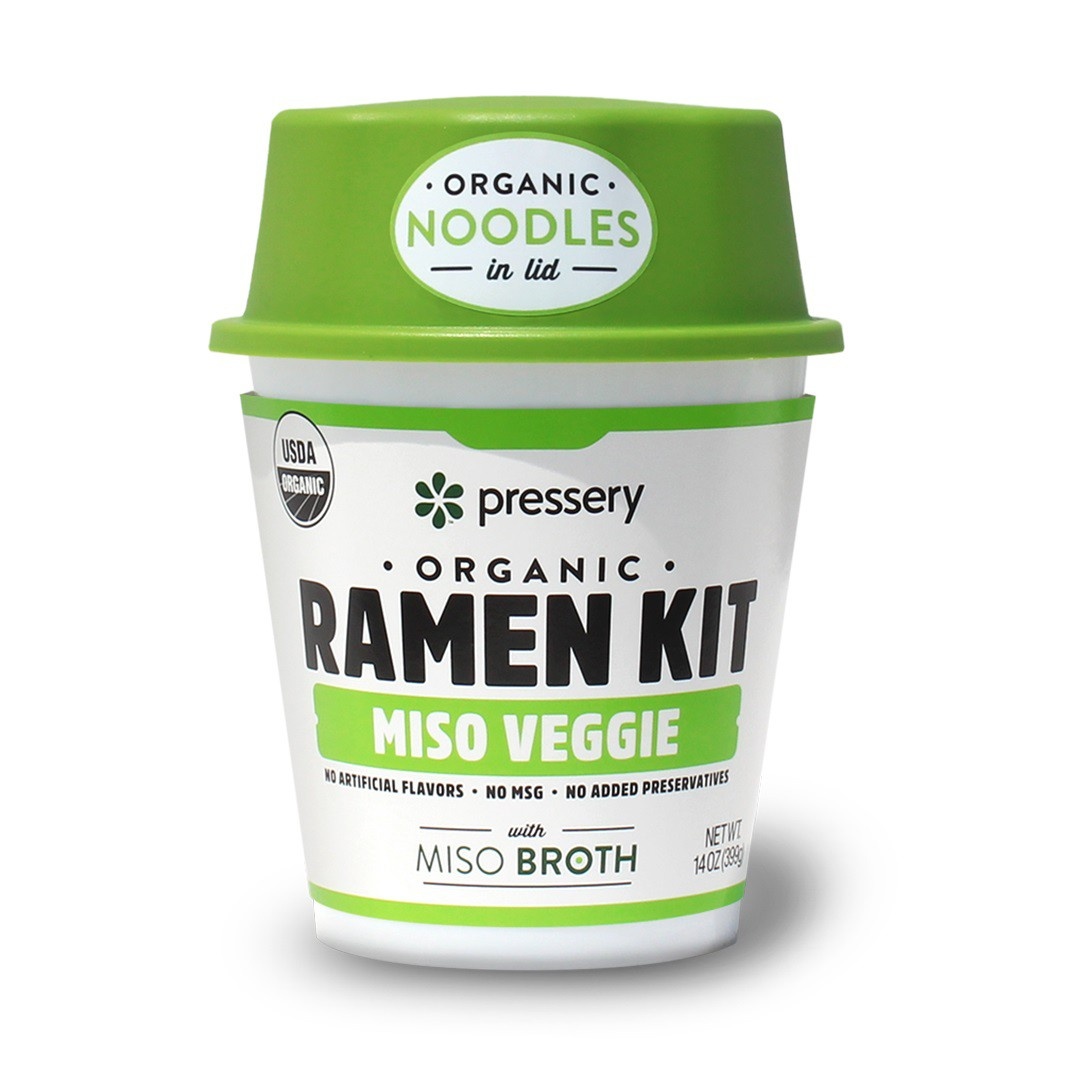 slide 1 of 1, Pressery Organic Miso Veggie Ramen Kit, 14 oz