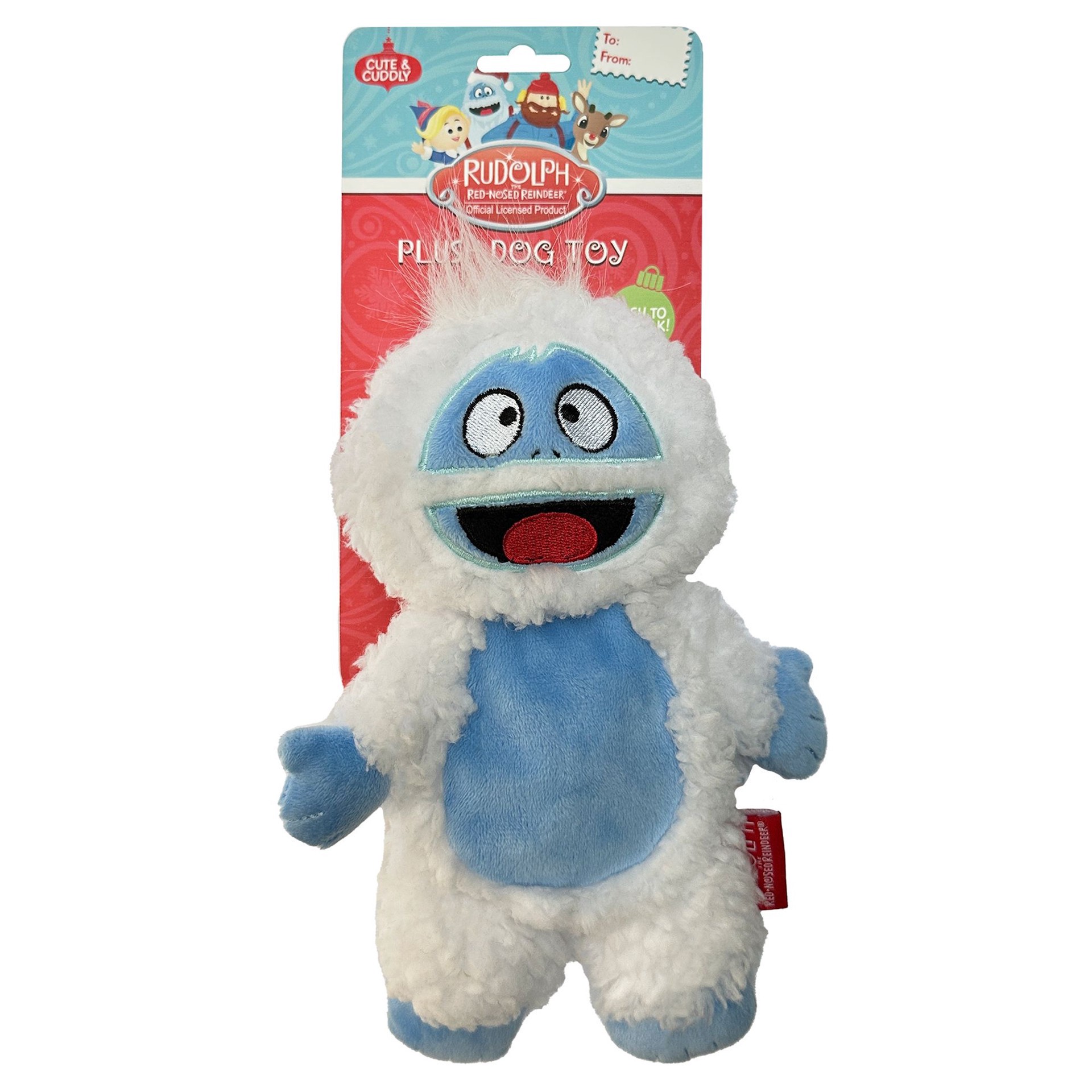 slide 1 of 1, GMason Rudolph Holiday Bumble Flattie Dog Toy - Crinkle, Squeaker, 1 ct