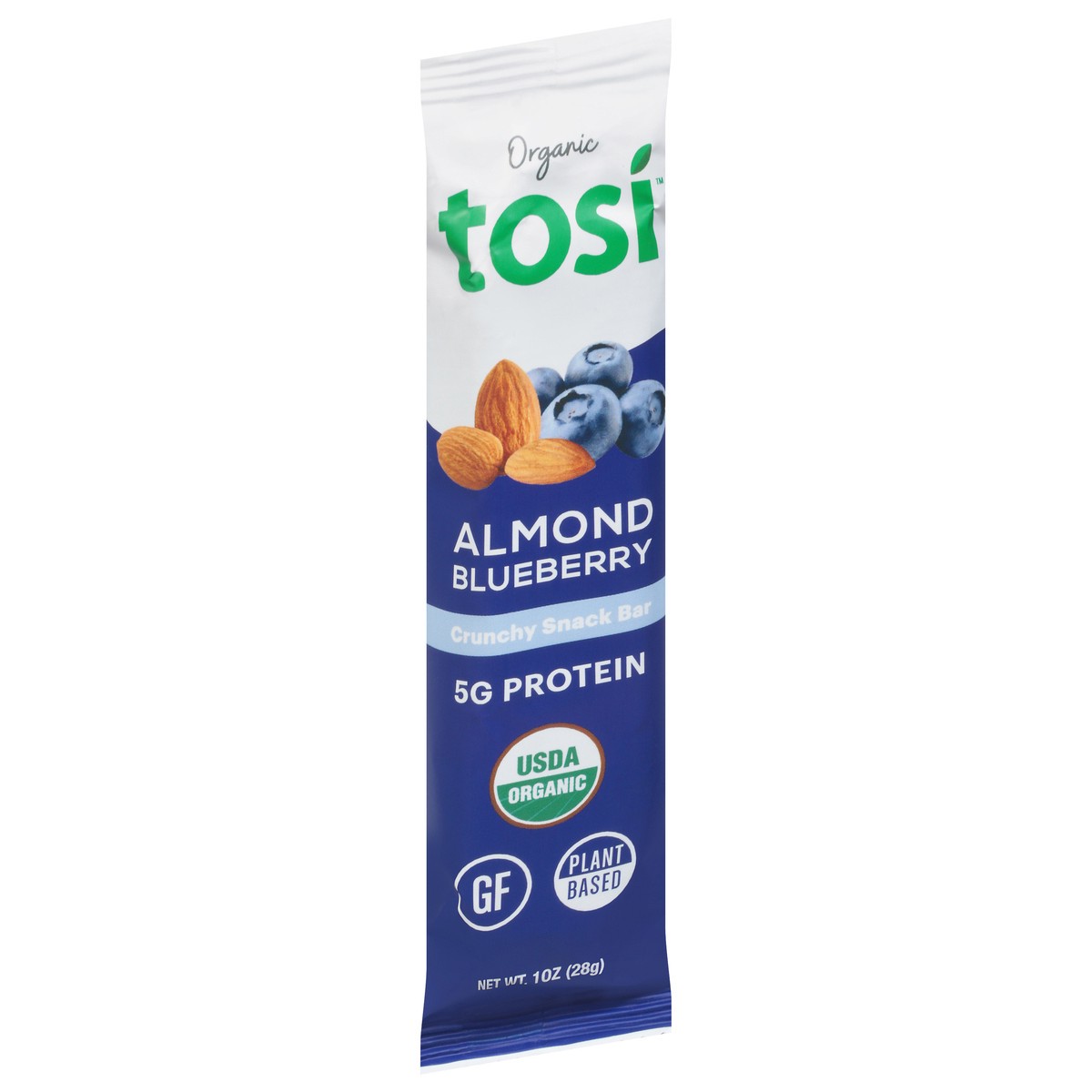 slide 2 of 9, Tosi Almond Blueberry Snack Bar 1 oz, 1 oz