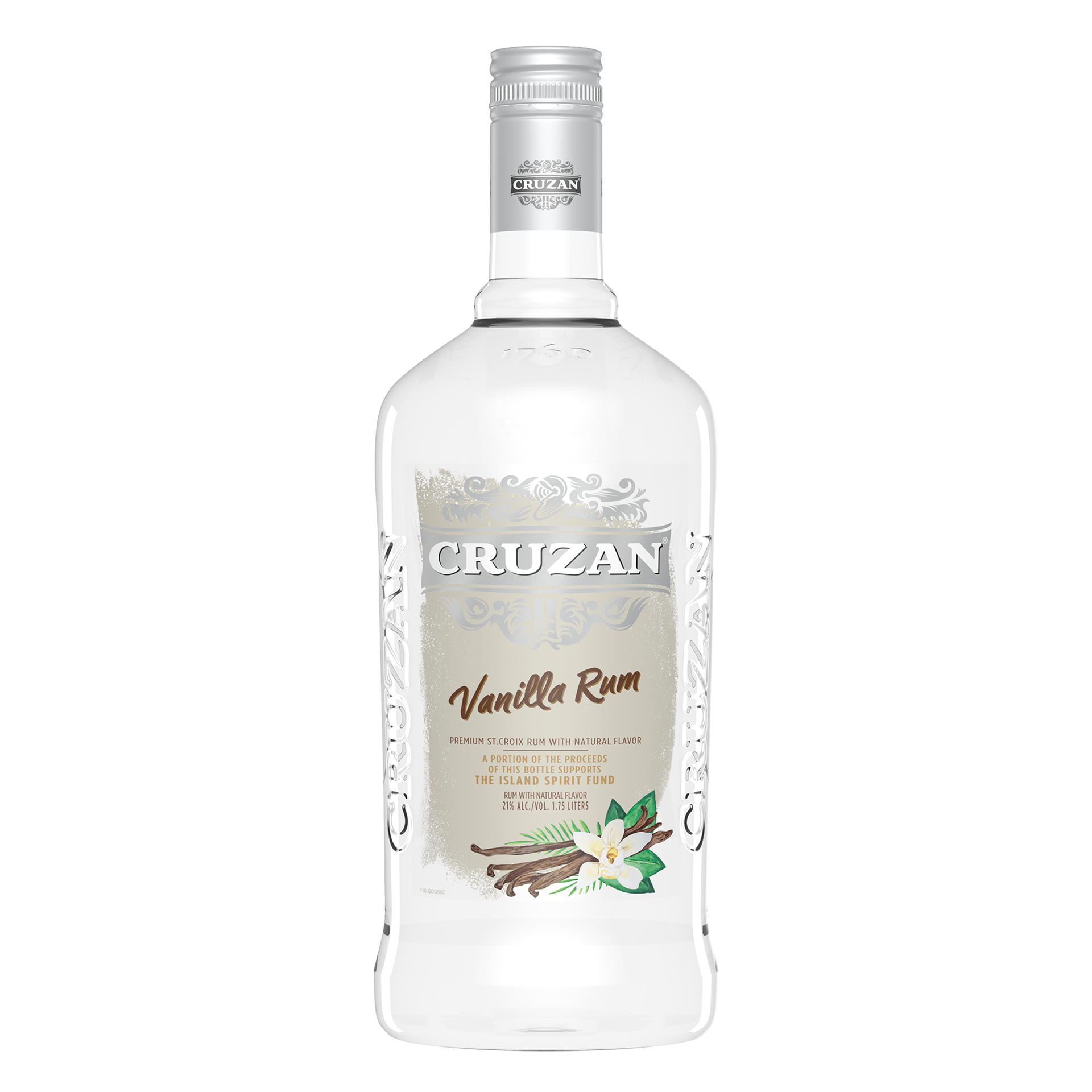 slide 2 of 2, Cruzan Vanilla Flavored Rum 1.75 L, 1.75 liter