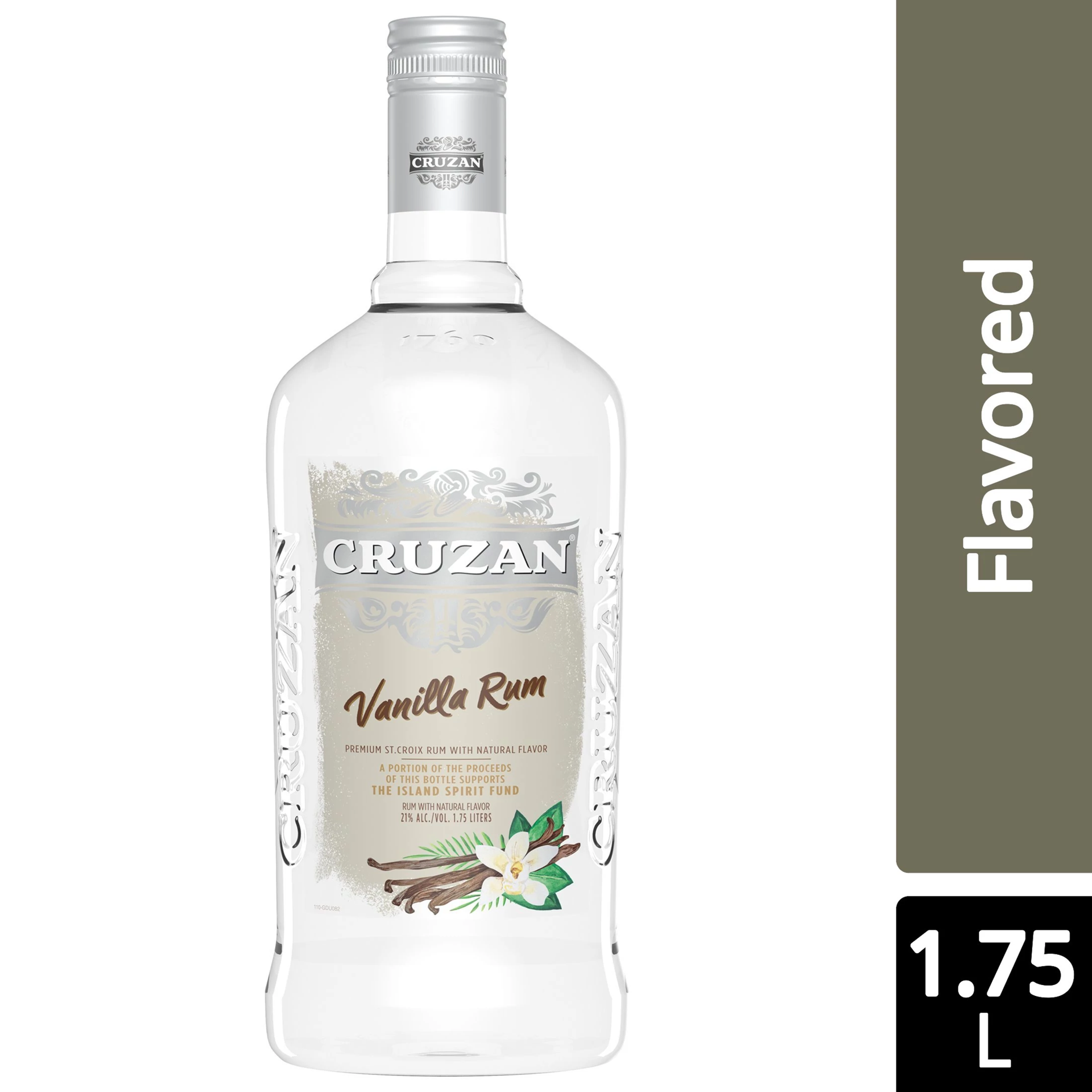 slide 1 of 2, Cruzan Vanilla Flavored Rum 1.75 L, 1.75 liter