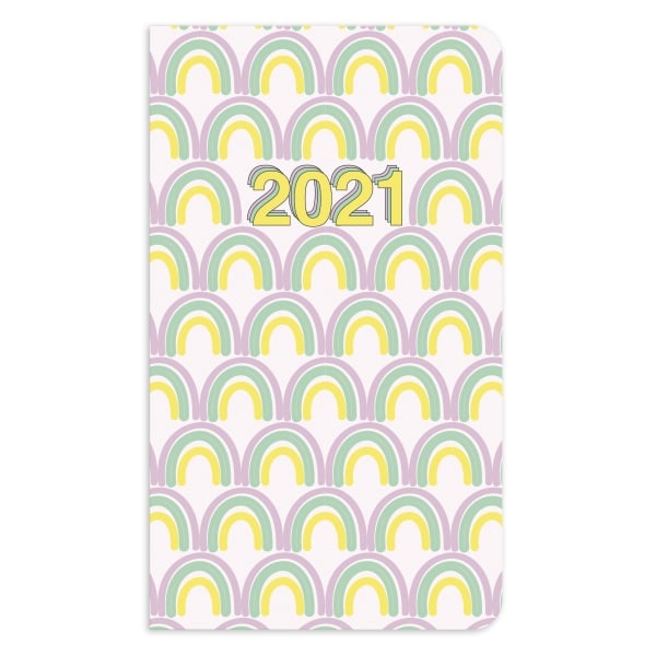 slide 1 of 3, Office Depot Brand Monthly Planner, 3-1/2'' X 6'', Vsco Girl, January To December 2021, Dx191547-006, 1 ct