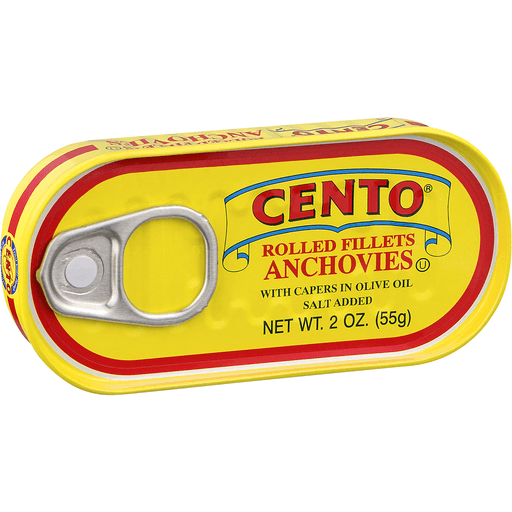 slide 9 of 9, Cento Anchovies Rolled Fillets, 2 oz