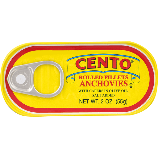 slide 8 of 9, Cento Anchovies Rolled Fillets, 2 oz