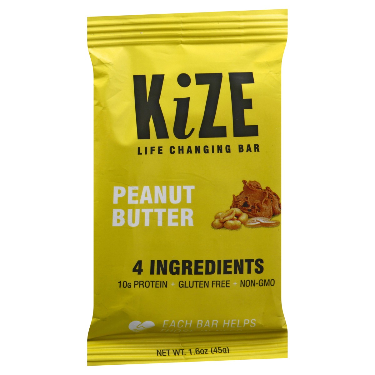 slide 12 of 12, KiZE Raw Energy Bar Peanu Butter, 1.6 oz