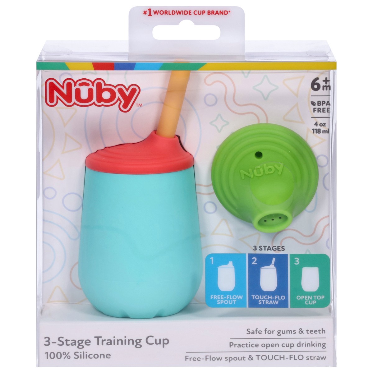 slide 8 of 11, Nuby 3-Stage Training Cup 1 ea, 1 ct