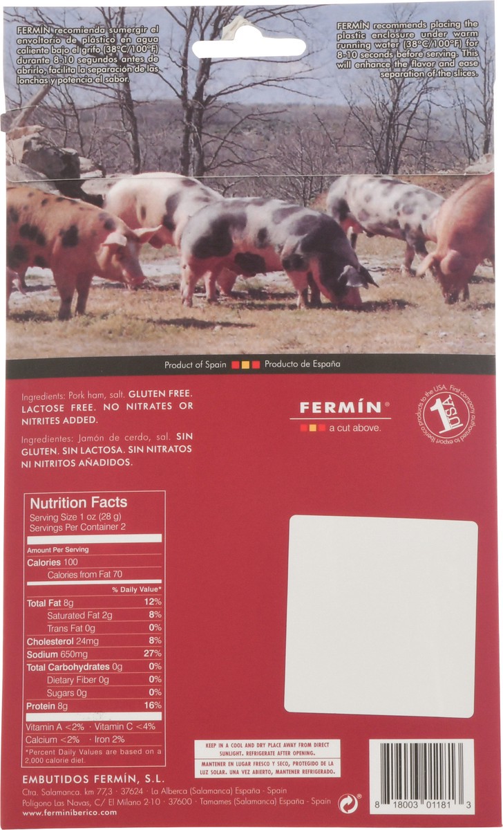 slide 6 of 9, Fermin Serrania Ham Sliced, 2 oz