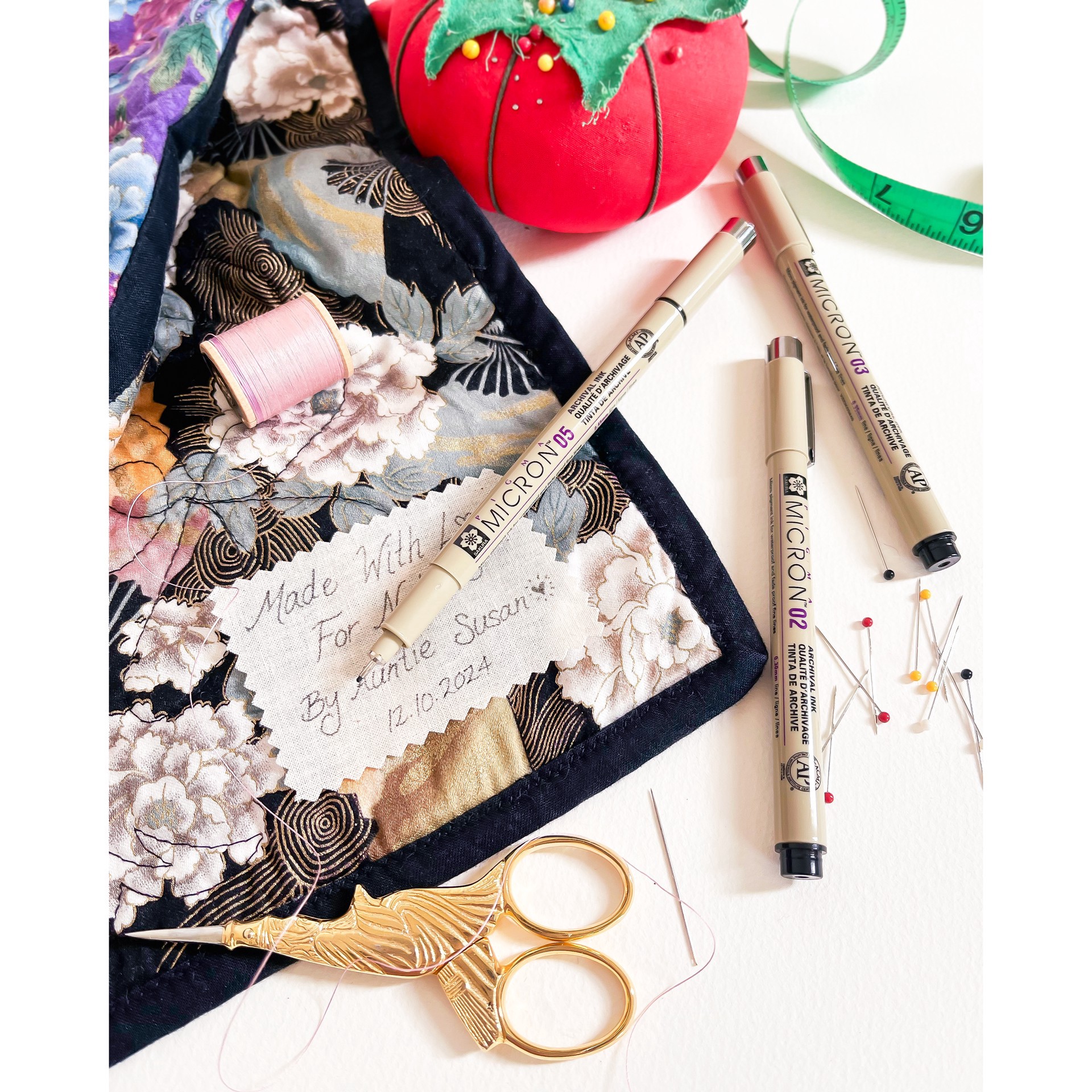 slide 3 of 4, Sakura Pigma Micron 03 Black Fine Line Pen, 0.35 mm