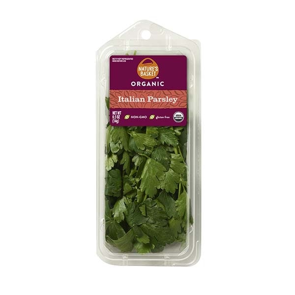 slide 1 of 1, Nature's Basket Organic Italian Parsley, 0.75 oz