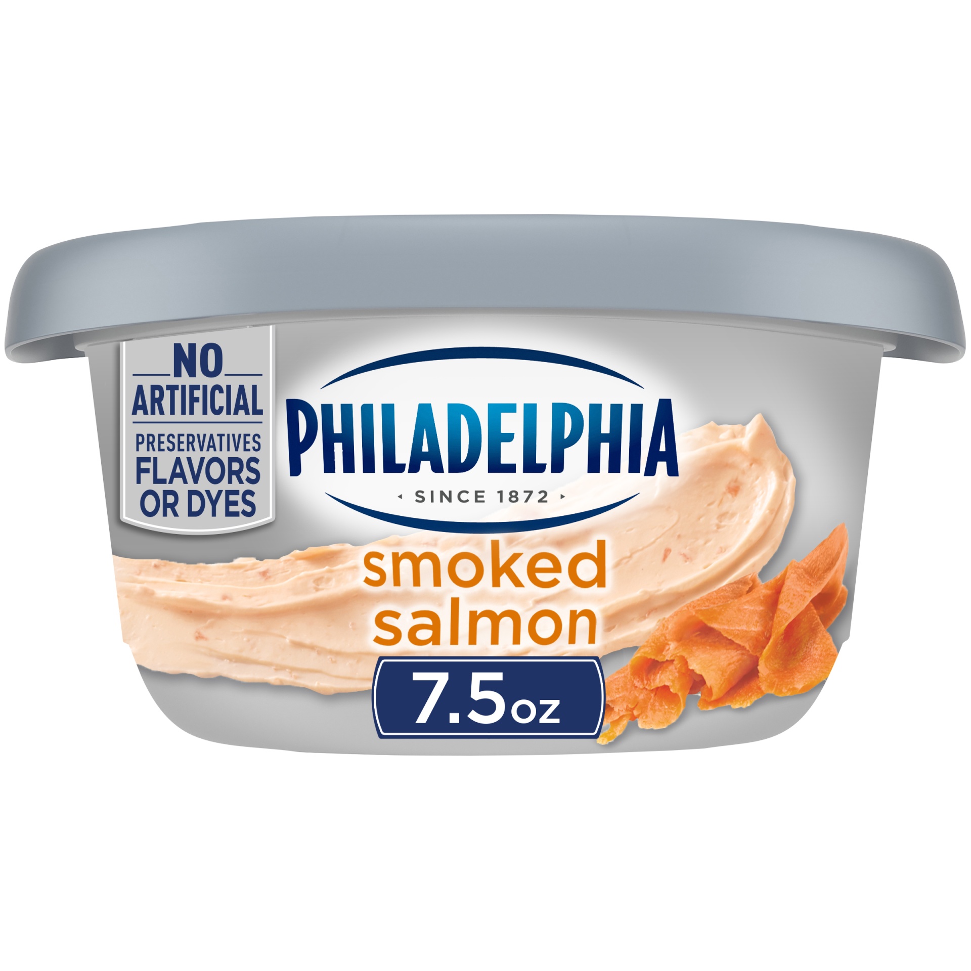 slide 1 of 11, Philadelphia Smoked Salmon Cream Cheese Spread, 7.5 oz