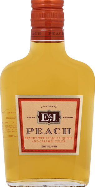 slide 1 of 1, E&J E & J Peach Flavored Brandy 200ml, 200 ml