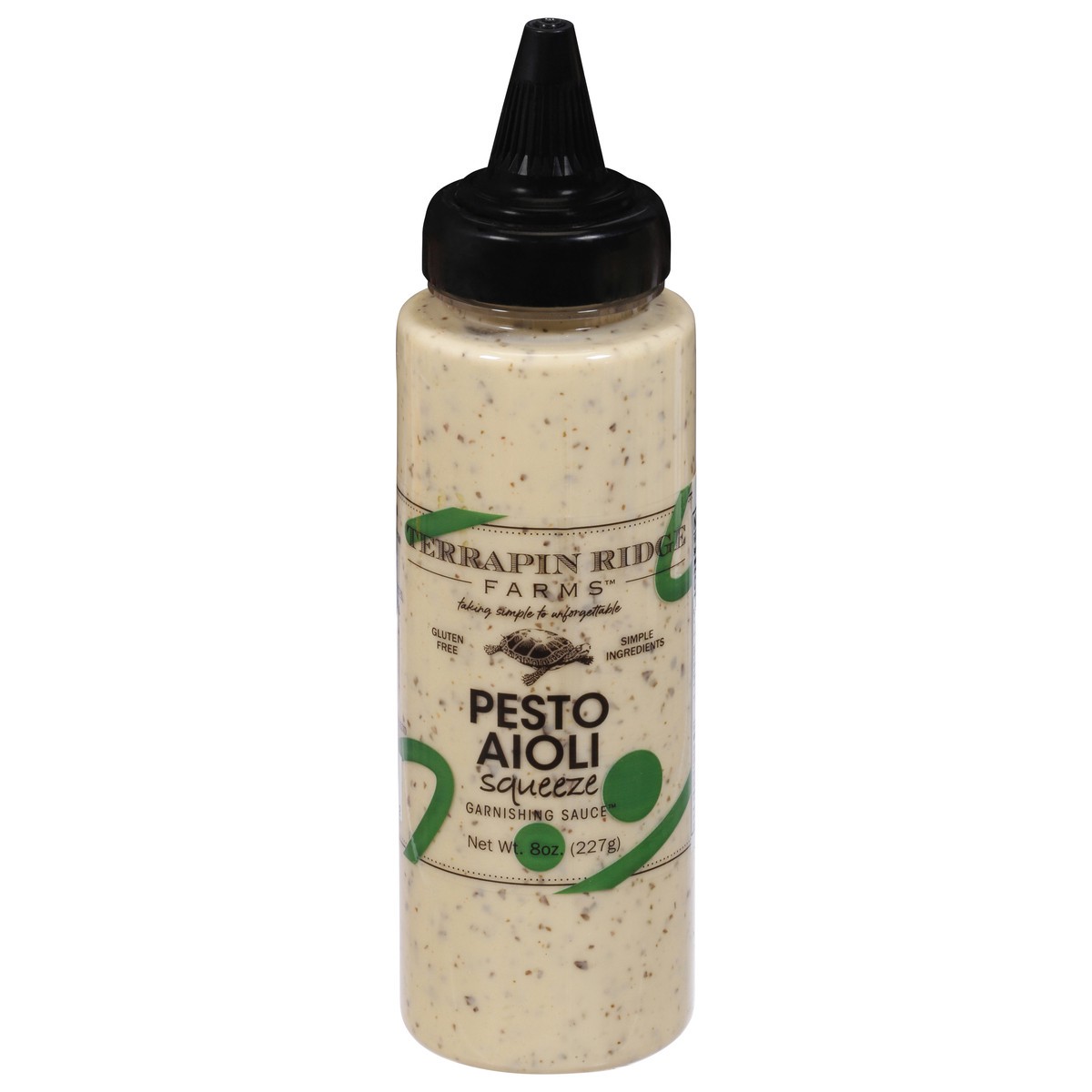 slide 1 of 6, Terrapin Ridge Farms Pesto Aloli Squeeze Garnishing Sauce 8 oz, 8 oz