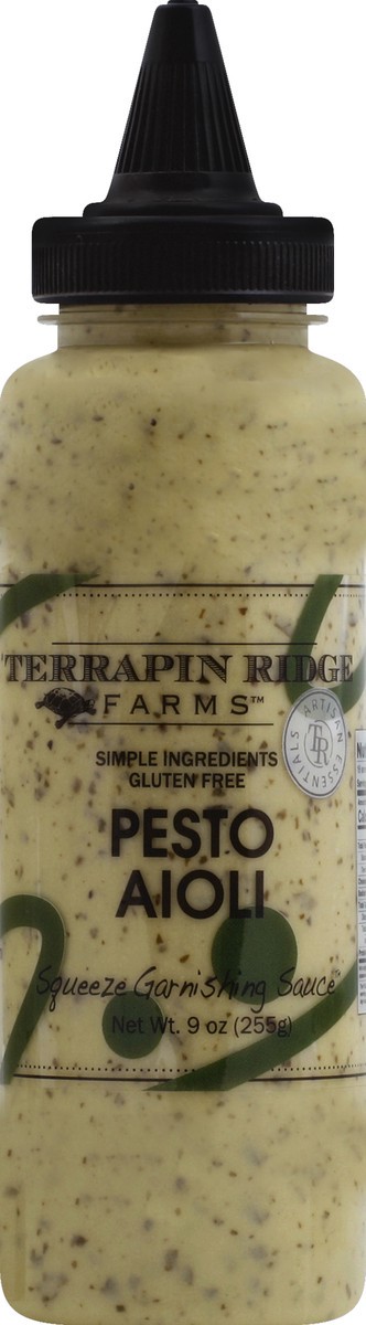 slide 4 of 6, Terrapin Ridge Farms Pesto Aloli Squeeze Garnishing Sauce 8 oz, 8 oz