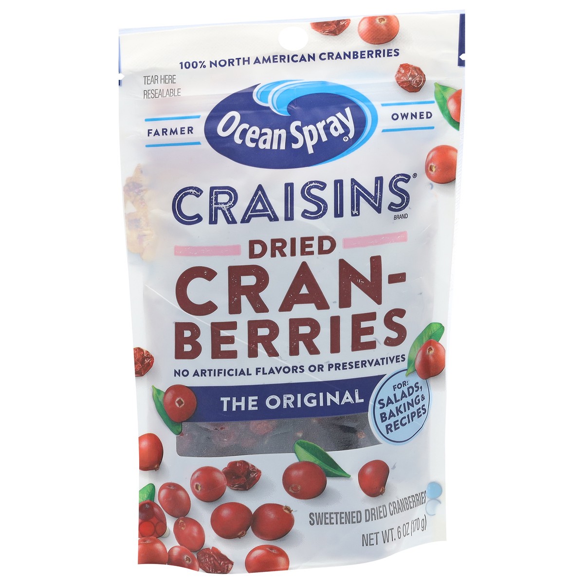 slide 9 of 11, Ocean Spray 6oz Craisins Dried Cranberries- Original, 6 oz