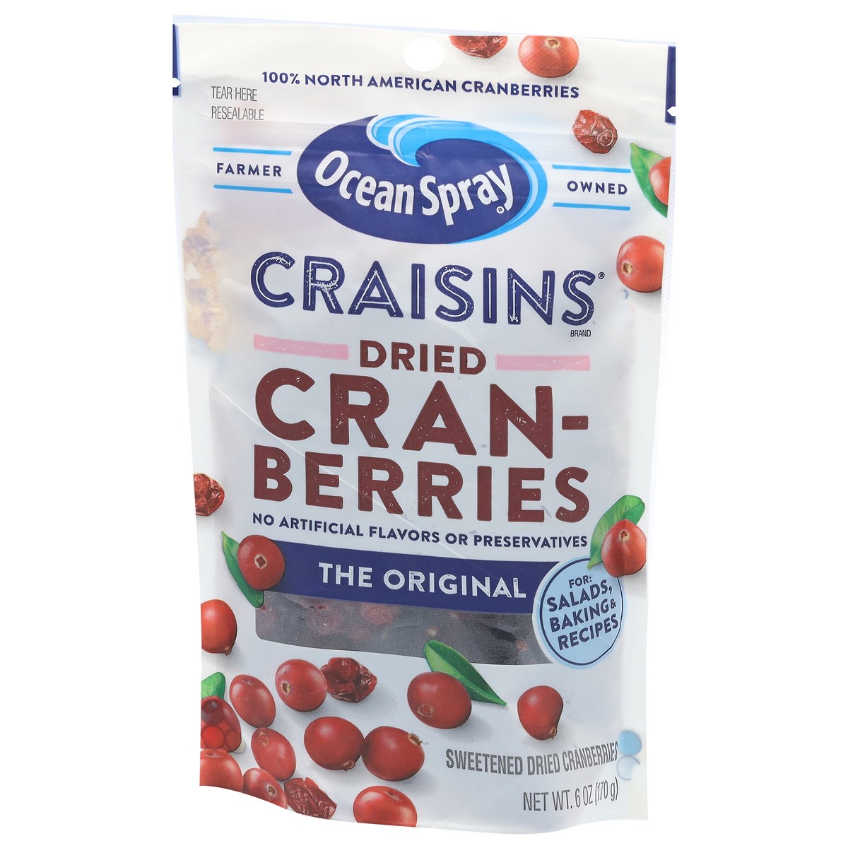 slide 5 of 11, Ocean Spray 6oz Craisins Dried Cranberries- Original, 6 oz