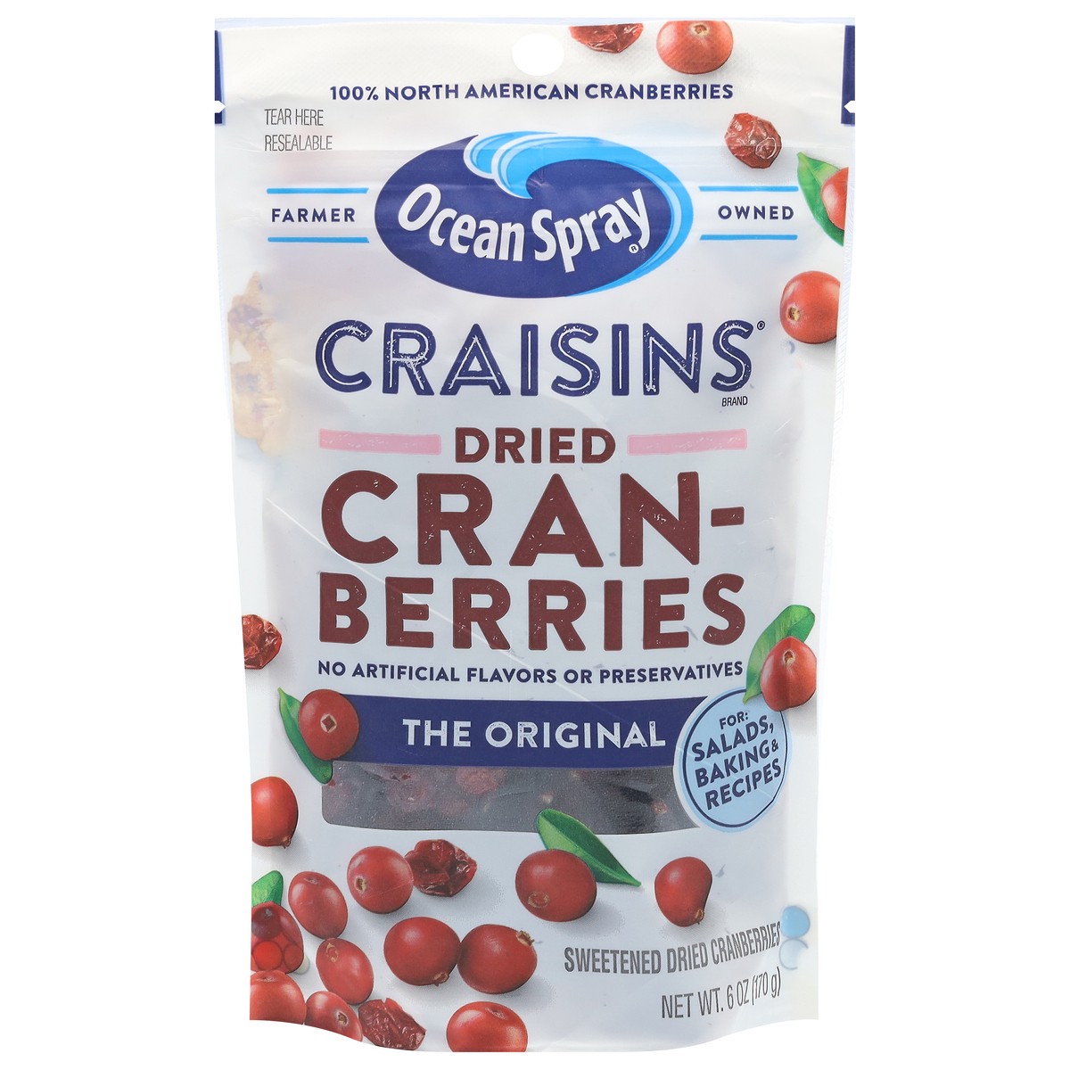 slide 7 of 11, Ocean Spray 6oz Craisins Dried Cranberries- Original, 6 oz