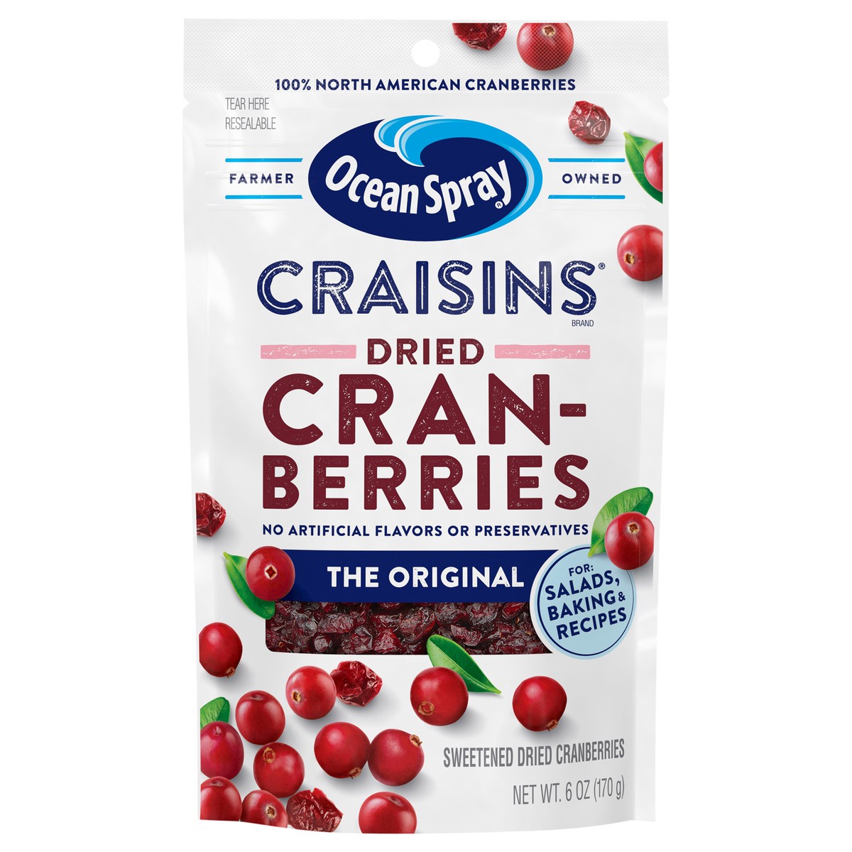 slide 1 of 11, Ocean Spray 6oz Craisins Dried Cranberries- Original, 6 oz