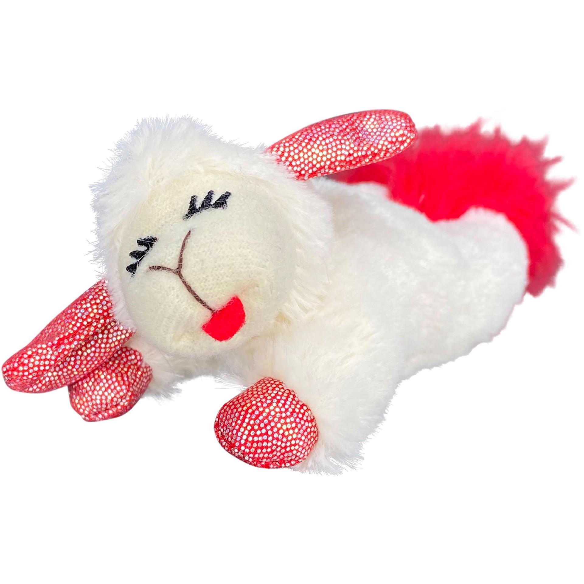 slide 1 of 1, MultiPet Red Sparkle Paws & Feathers Cat Toy, 1 ct