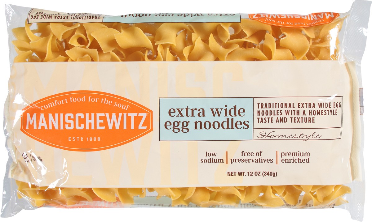 slide 9 of 13, Manischewitz Homestyle Extra Wide Egg Noodles 12 oz, 12 oz