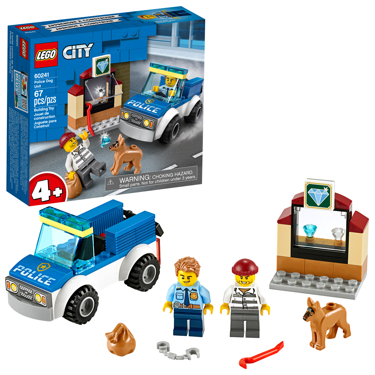 slide 1 of 7, LEGO City Police Dog Unit 60241 Cool Building Set for Kids, 1 ct