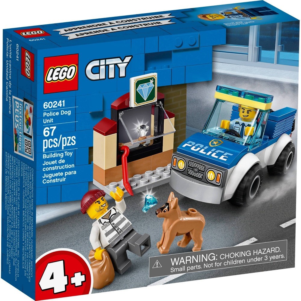 slide 4 of 7, LEGO City Police Dog Unit Cool Building Set for Kids 60241, 1 ct