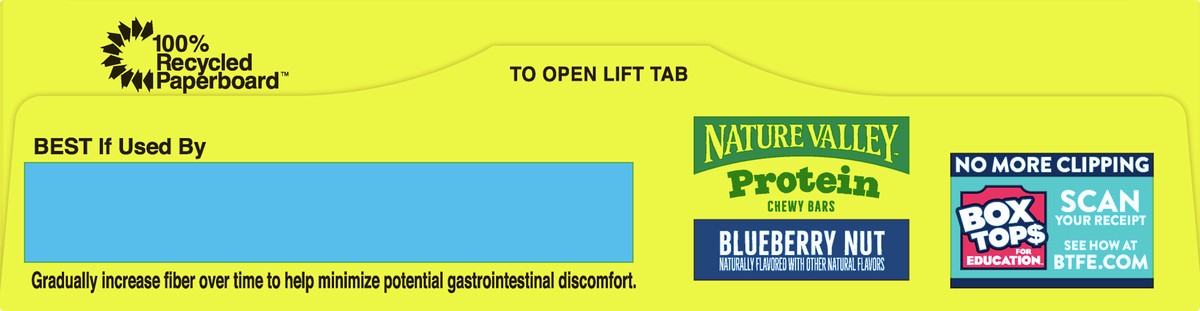 slide 3 of 9, Nature Valley Protein Granola Bars, Blueberry Nut, Chewy Snack Bars, 5 Bars, 7.1 OZ, 5 ct; 1.42 oz