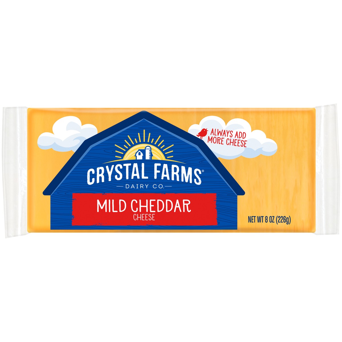 slide 2 of 4, Crystal Farms Mild Cheddar Cheese, 8 oz