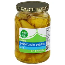 Food Club Whole Mild Pepperoncini Peppers 16 fl oz